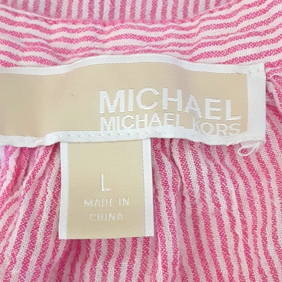 MICHAEL Michael Kors Pink Long Sleeve Blouse - Picture 3 of 7